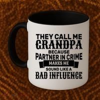 Bad Influence Grandpa Coffee Mug thumb 2