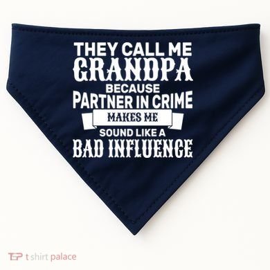 Bad Influence Grandpa USA-Made Doggie Bandana
