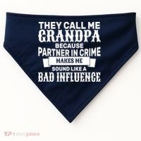 Bad Influence Grandpa USA-Made Doggie Bandana thumb 0