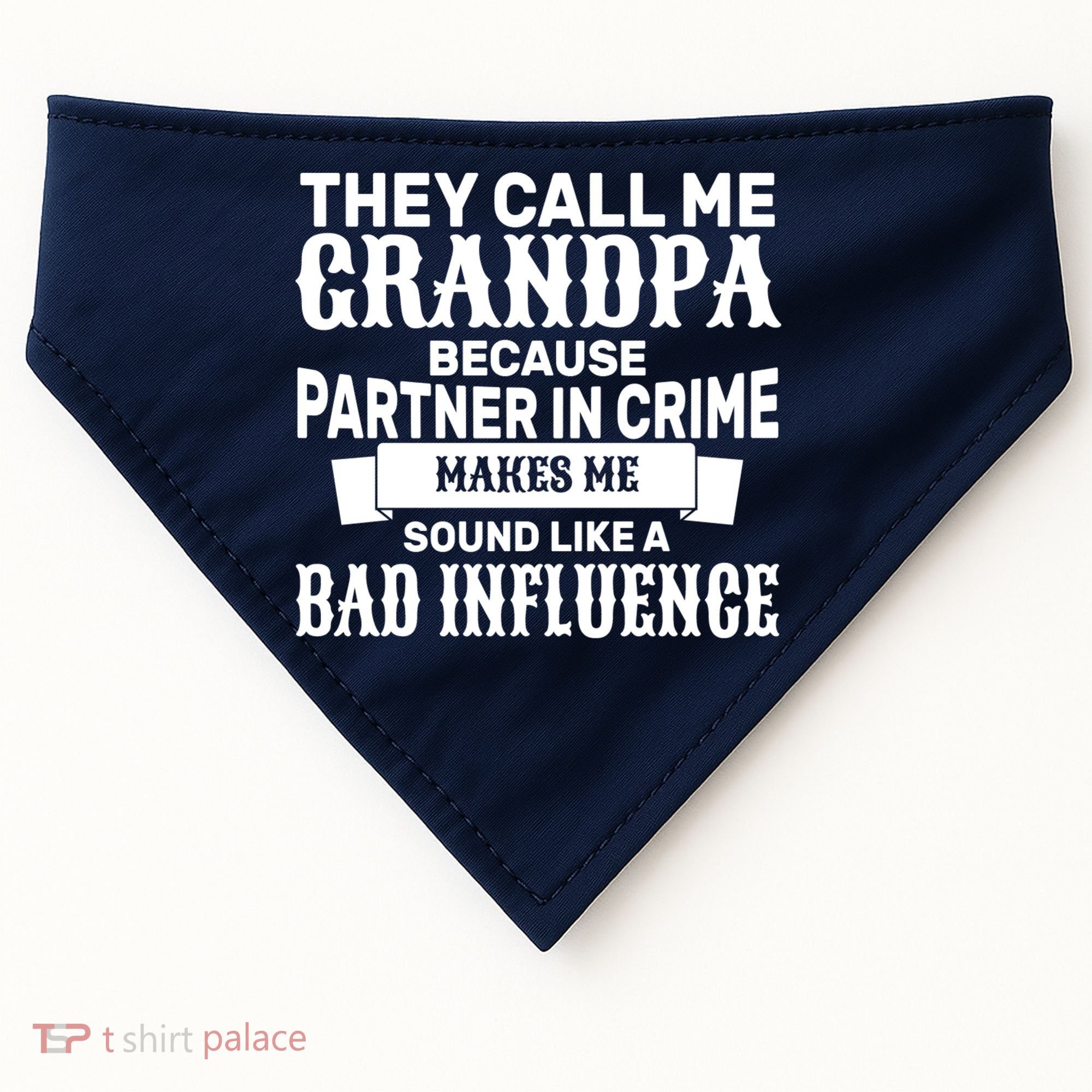 Bad Influence Grandpa USA-Made Doggie Bandana