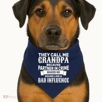 Bad Influence Grandpa USA-Made Doggie Bandana thumb 1