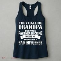 Bad Influence Grandpa Women's Tank Top thumb 3