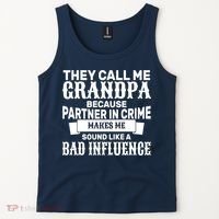 Bad Influence Grandpa Tank Top thumb 2
