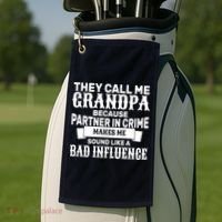 Bad Influence Grandpa Golf Towel thumb 2