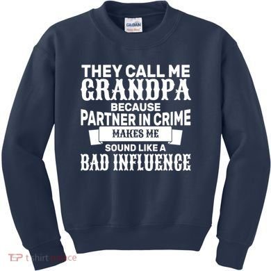 Bad Influence Grandpa Kids Sweatshirt