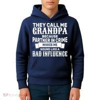 Bad Influence Grandpa Kids Hoodie thumb 4