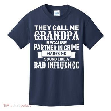 Bad Influence Grandpa Kids T-Shirt