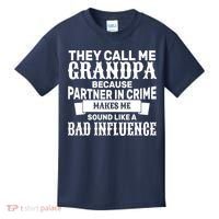 Bad Influence Grandpa Kids T-Shirt thumb 0