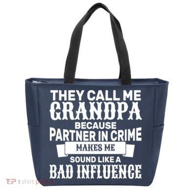 Bad Influence Grandpa Tote Bag