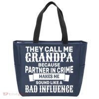 Bad Influence Grandpa Tote Bag thumb 0