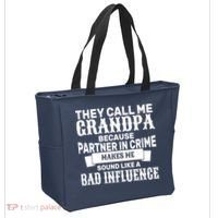 Bad Influence Grandpa Tote Bag thumb 2