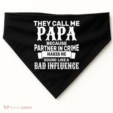 Bad Influence Papa USA-Made Doggie Bandana