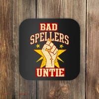 Bad Spellers Untie (Unite) Coaster thumb 0