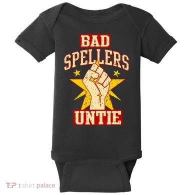 Bad Spellers Untie (Unite) Baby Bodysuit