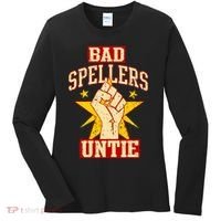 Bad Spellers Untie (Unite) Women's Long Sleeve Shirt thumb 0