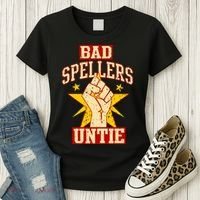 Bad Spellers Untie (Unite) Women's T-Shirt thumb 3