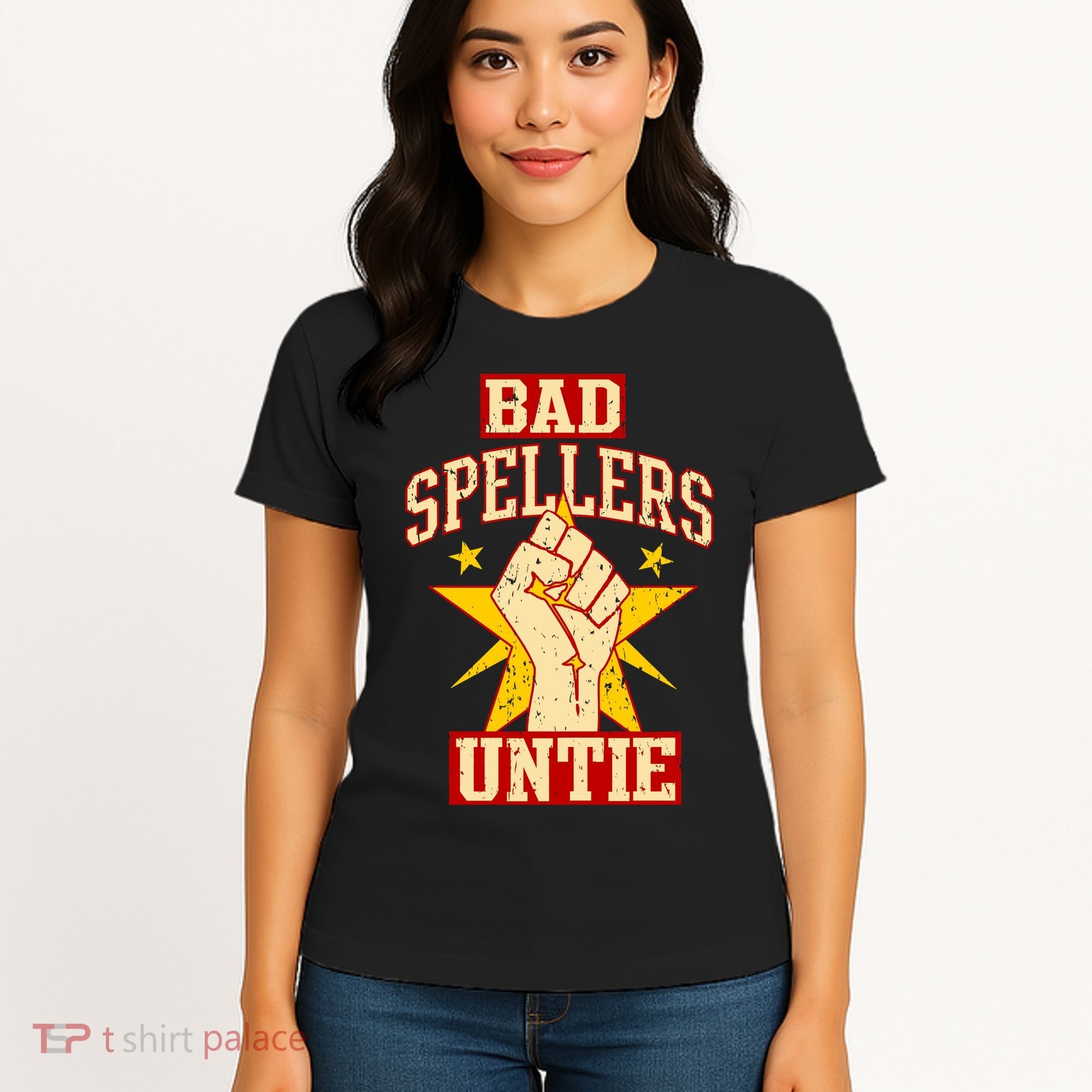 Bad Spellers Untie (Unite) Women's T-Shirt