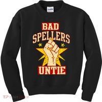 Bad Spellers Untie (Unite) Kids Sweatshirt thumb 0