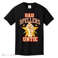Bad Spellers Untie (Unite) Kids T-Shirt thumb 0