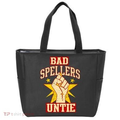 Bad Spellers Untie (Unite) Tote Bag