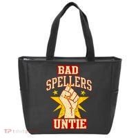 Bad Spellers Untie (Unite) Tote Bag thumb 0