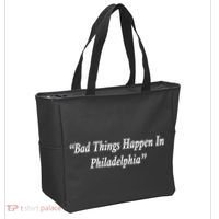 Bad Things Happen In Philadelphia Funny Tote Bag thumb 2