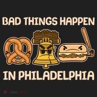 Bad Things Happen in Philadelphia Pretzel Liberty Bell Cheesesteak Beanie thumb 2