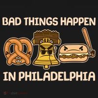 Bad Things Happen in Philadelphia Pretzel Liberty Bell Cheesesteak Polo thumb 3