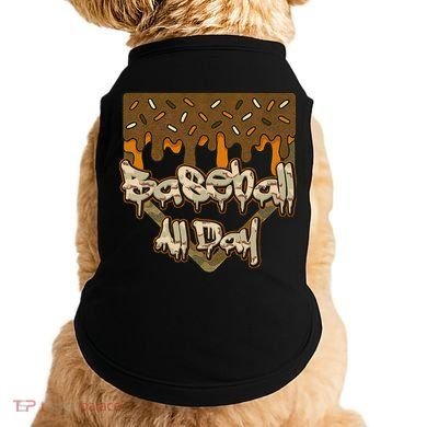 Baseball All Day Drip Camo Home Plate Ice Cream Doggie Tank