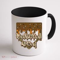 Baseball All Day Drip Camo Home Plate Ice Cream Coffee Mug thumb 1