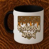 Baseball All Day Drip Camo Home Plate Ice Cream Coffee Mug thumb 2