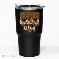 Baseball All Day Drip Camo Home Plate Ice Cream Tumbler thumb 0