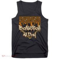 Baseball All Day Drip Camo Home Plate Ice Cream Tank Top thumb 0