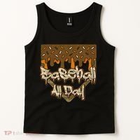 Baseball All Day Drip Camo Home Plate Ice Cream Tank Top thumb 2