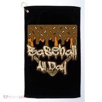Baseball All Day Drip Camo Home Plate Ice Cream Golf Towel thumb 0