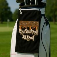 Baseball All Day Drip Camo Home Plate Ice Cream Golf Towel thumb 2