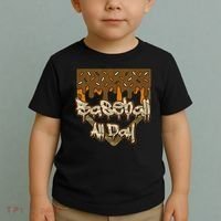 Baseball All Day Drip Camo Home Plate Ice Cream Toddler T-Shirt thumb 2