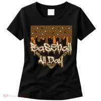 Baseball All Day Drip Camo Home Plate Ice Cream Women's T-Shirt thumb 0