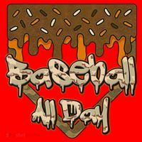 Baseball All Day Drip Camo Home Plate Ice Cream Santa Hat thumb 1