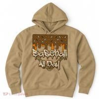 Baseball All Day Drip Camo Home Plate Ice Cream Hoodie thumb 0