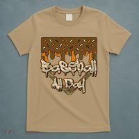 Baseball All Day Drip Camo Home Plate Ice Cream T-Shirt thumb 5