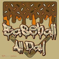 Baseball All Day Drip Camo Home Plate Ice Cream Mousepad thumb 1