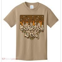 Baseball All Day Drip Camo Home Plate Ice Cream Kids T-Shirt thumb 0