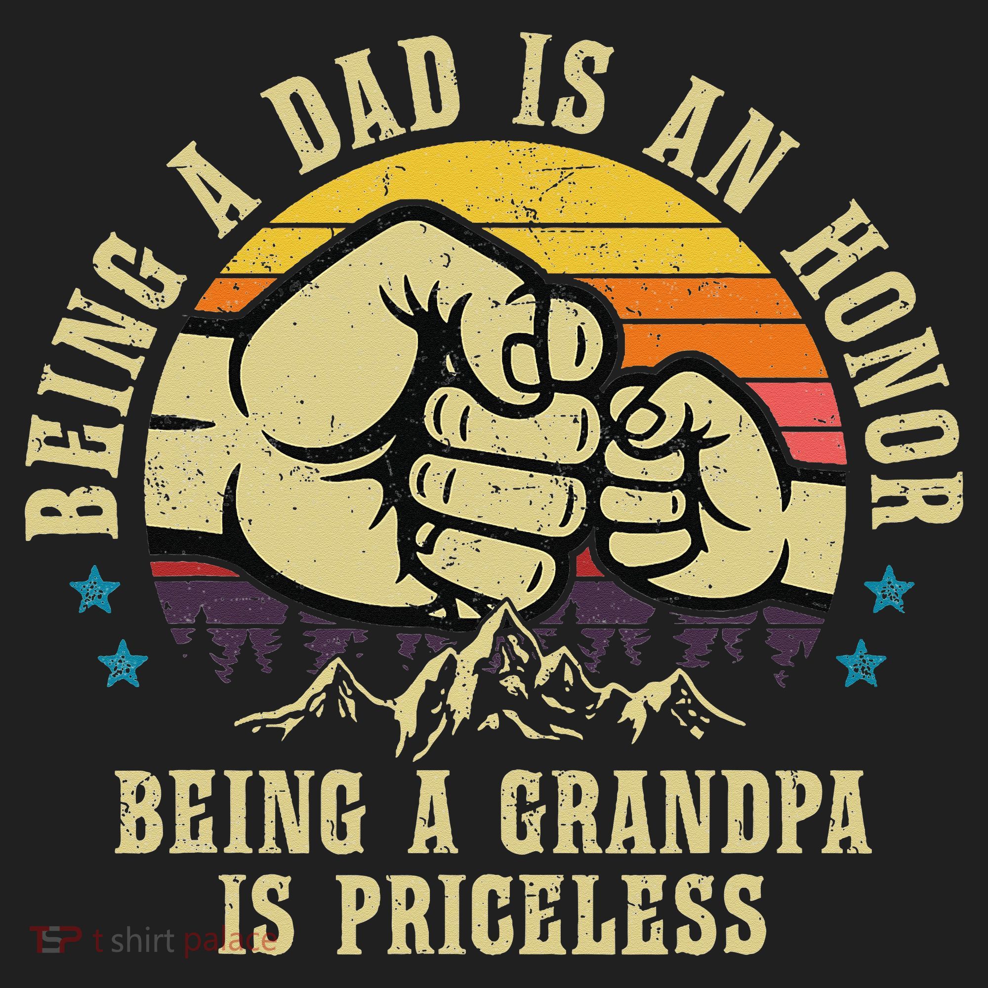 Being A Dad Is An Honor Being A Grandpa Is Priceless Hat