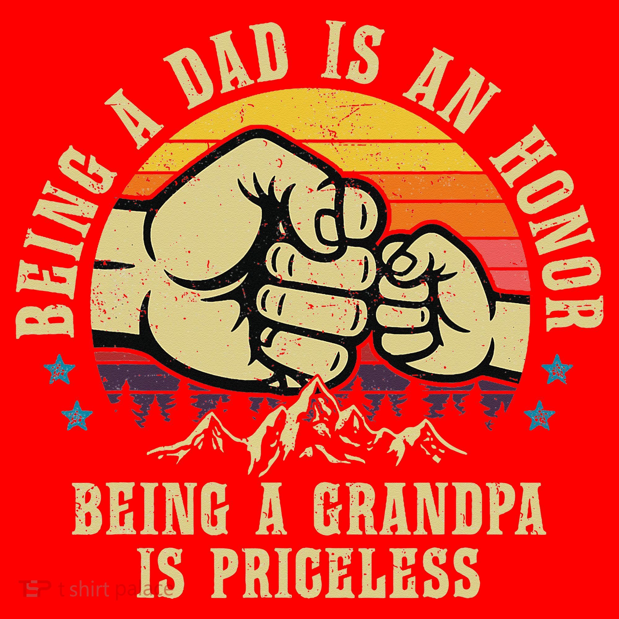Being A Dad Is An Honor Being A Grandpa Is Priceless Santa Hat