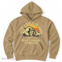 Being A Dad Is An Honor Being A Grandpa Is Priceless Hoodie thumb 0