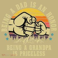 Being A Dad Is An Honor Being A Grandpa Is Priceless Sweatshirt thumb 2