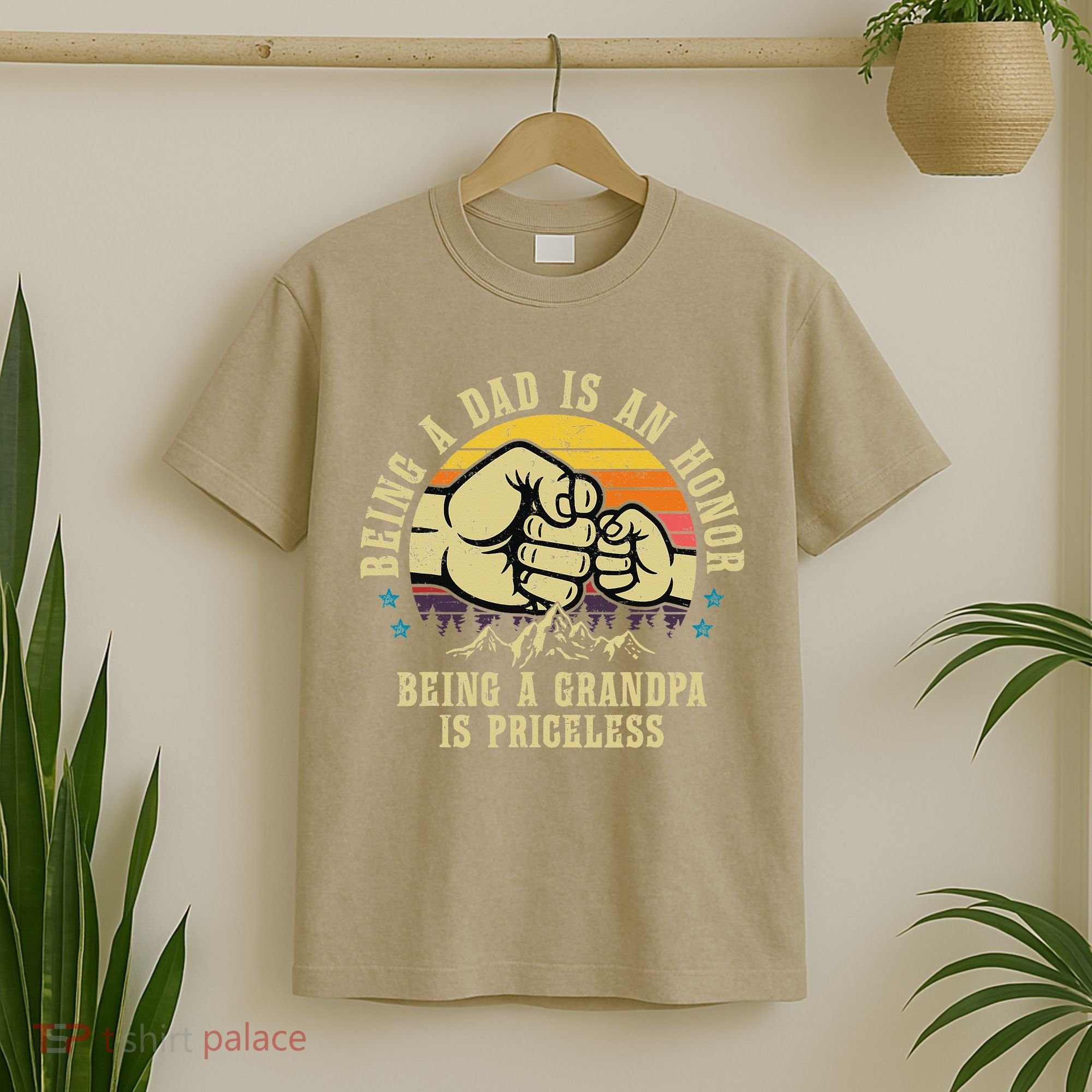 Being A Dad Is An Honor Being A Grandpa Is Priceless T-Shirt