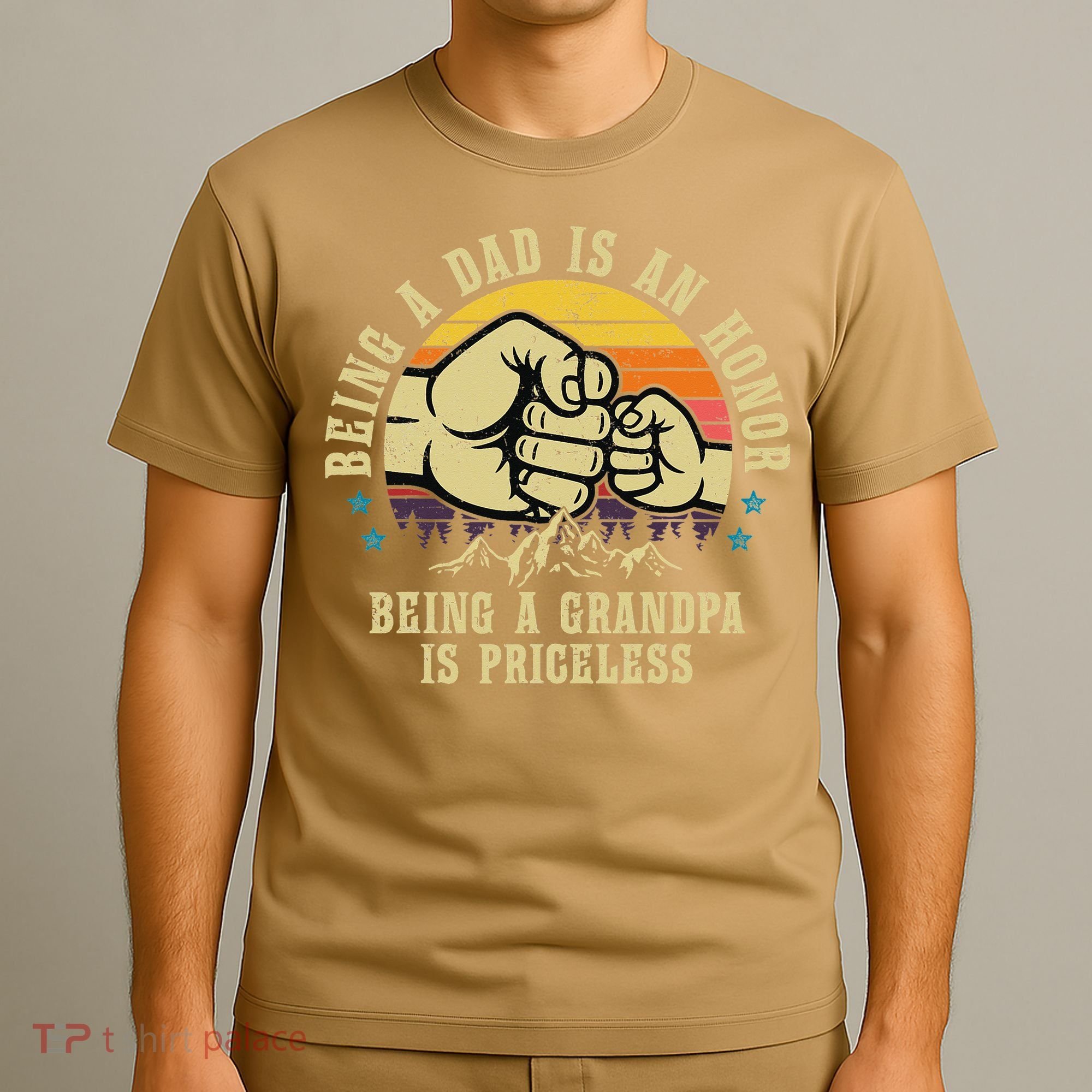 Being A Dad Is An Honor Being A Grandpa Is Priceless T-Shirt