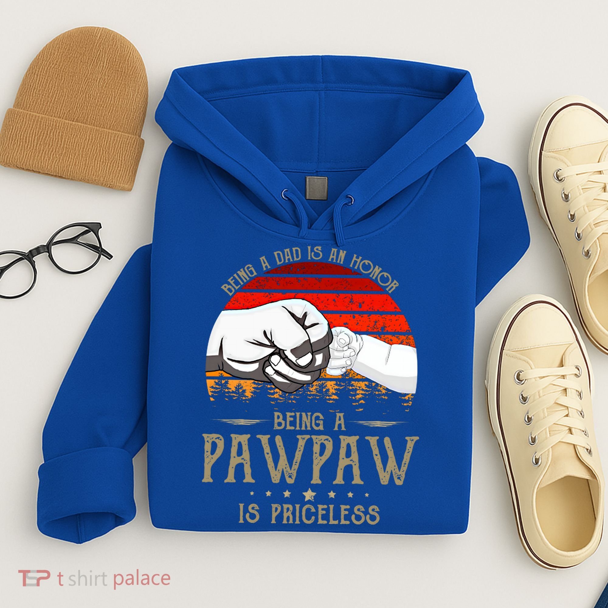 Being A Dad Is An Honor Being A Pawpaw Is Priceless Gift Hoodie